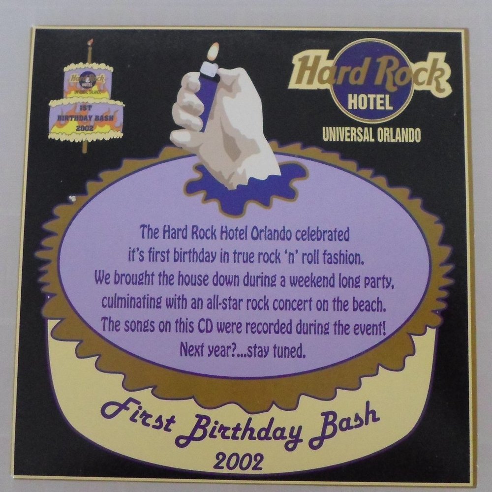 Hard Rock Hotel Universal Orlando First Birthday Bash 2002 - Promotional CD